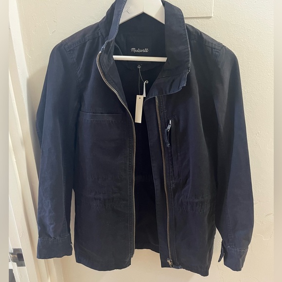 Madewell Utility Jacket New With Tags Size XS Women’s Black - Picture 4 of 9